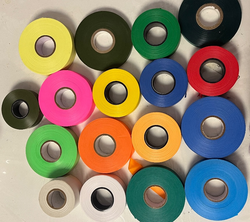 PVC Band Tapes Olive Green Flagging Tape