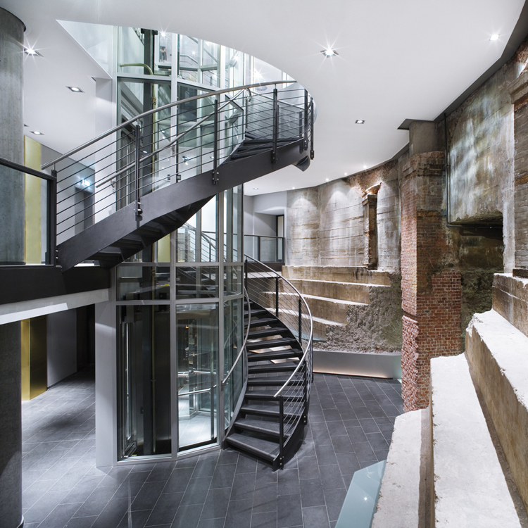 Prima High-Quality Modern Designs Curved Staircase