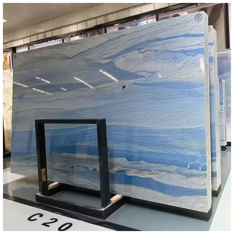 Brazilian Luxury Blue Macaubas Quartzite for Countertops and Accient Wall