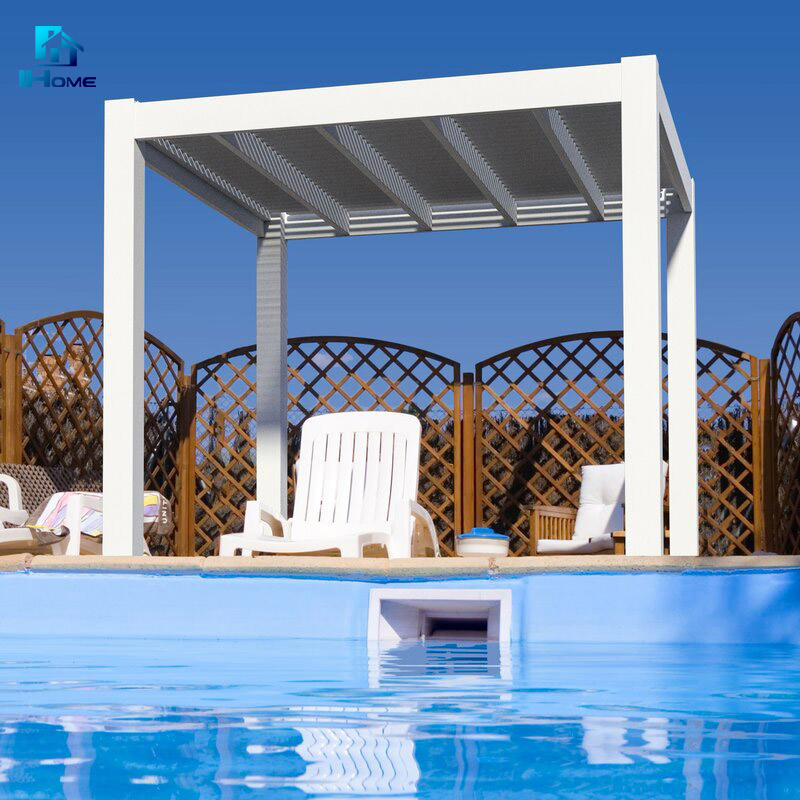 Waterproof Roof System Kits Outdoor Gazebo Garden Aluminium Pergola