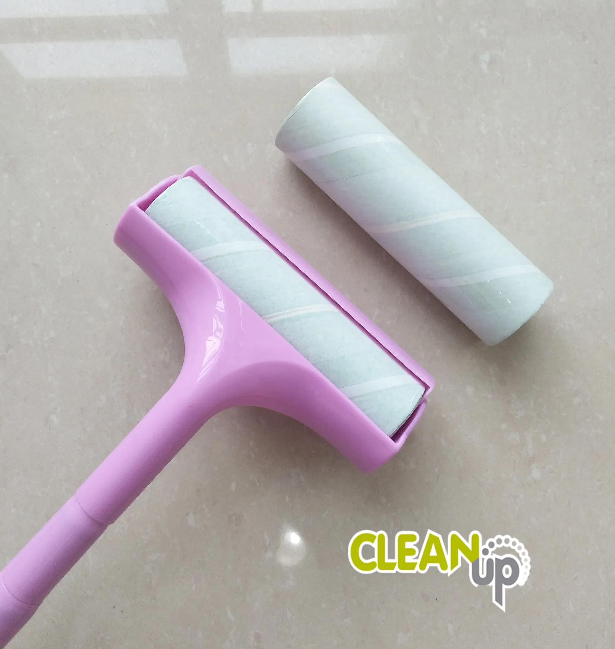 Home Use Long Handle Cleaning Floor Remover Pets Hair Paper Sticky Lint Roller