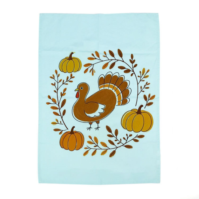Custom Printed Cotton and Polyester Kitchen Tea Towels