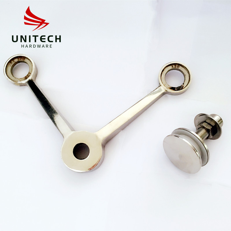 Stainless Steel Heavy Duty 90 Degree Glass Wall Holder Spider Connetcor Fitting