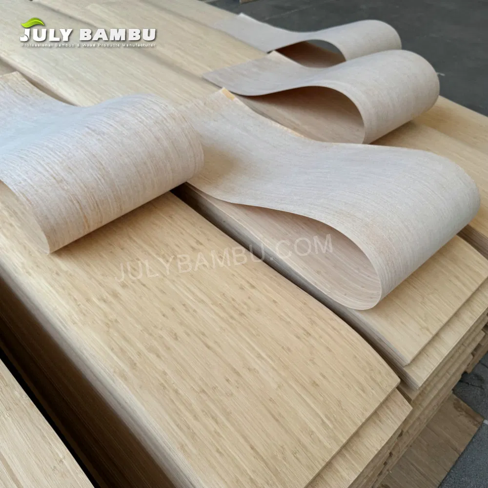 High Quality 0.6mm Flexible Bamboo Veneer for Covering Kitchen Cabinets