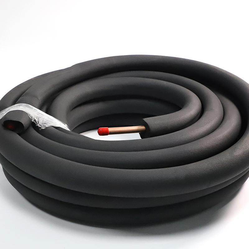 15m 50m 1/4-3/8 Rubber Insulation Copper Pipe for AC Connection 25m 30m
