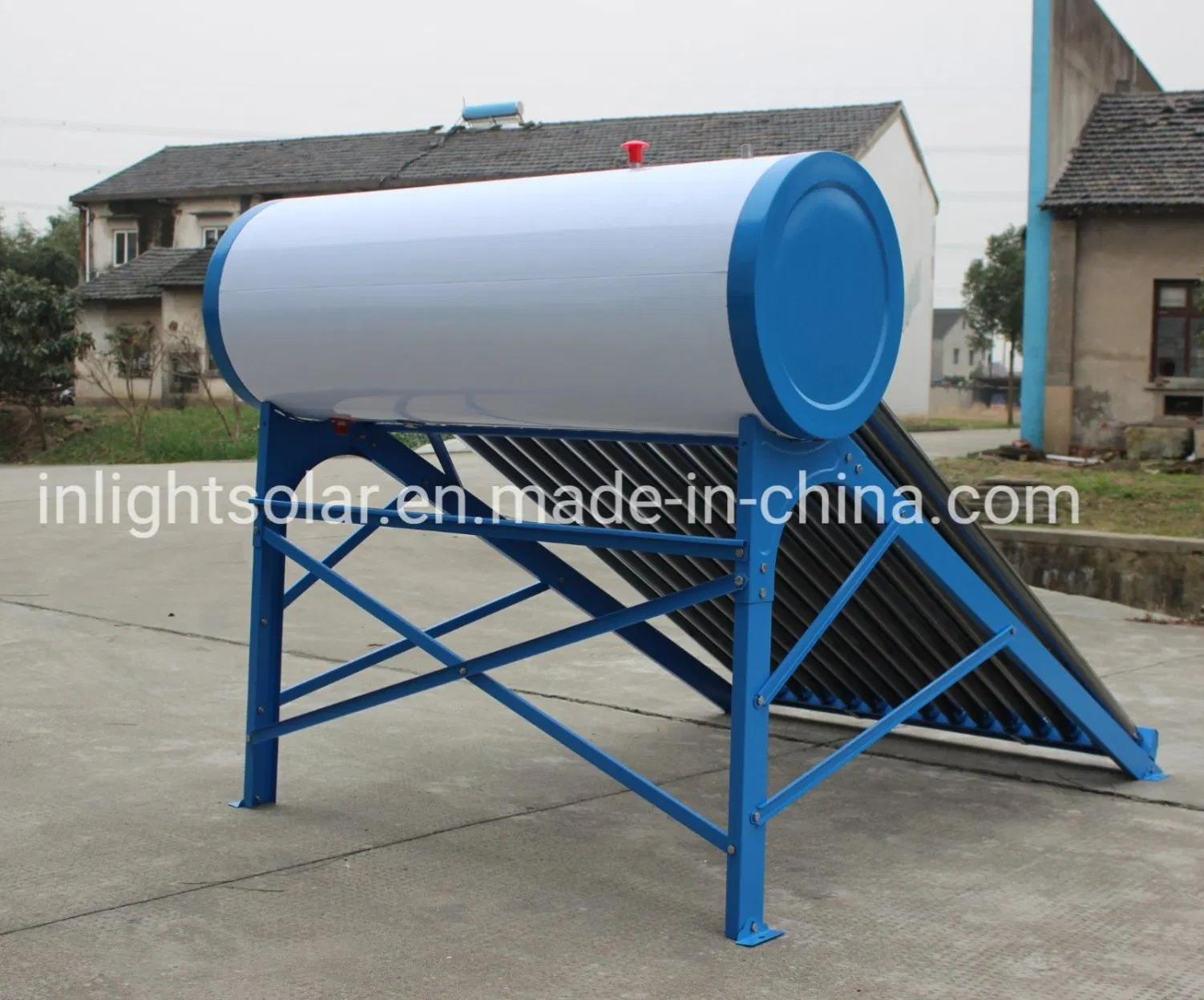 Беспрессовый солнечный водонагреватель 150-300 л, сталь