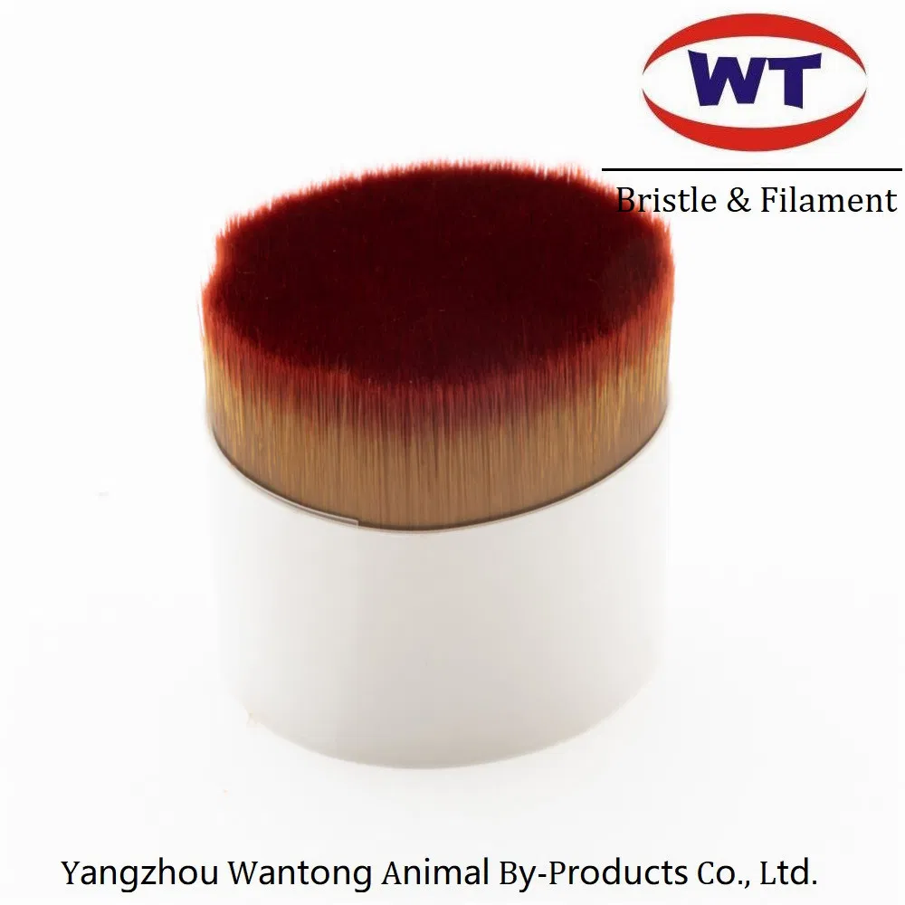 Premium Double Color PBT Tapered Brush with Synthetic Filaments for Makeup