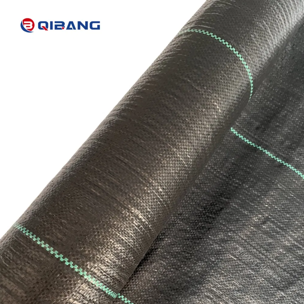 Aging Resistant Polyethylene Woven 110GSM Black 2m X 50m Garden Ground Cover Cloth for Green Retail Store