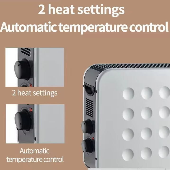 3 Heating 750/1250W/2000W Convector Heater Electric Heater Series with Indication Light (ZCH01)