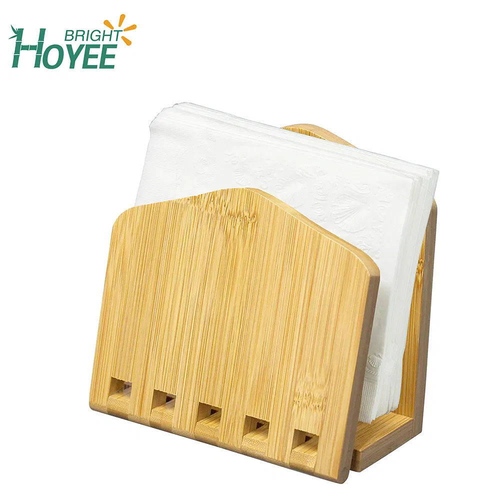 Bamboo Expandable Napkin Holder Organizing