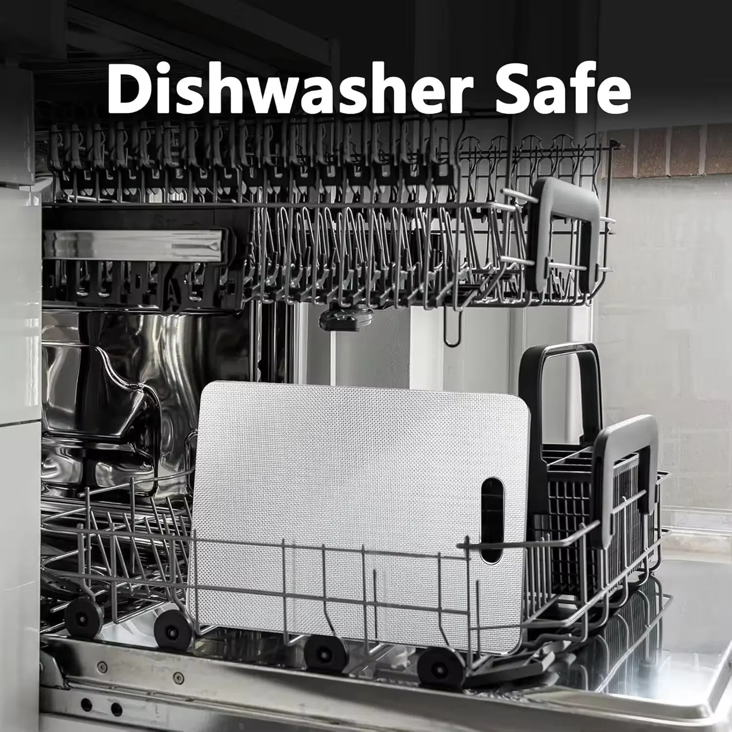 Multifunction Scratch Proof Vegetable Fruits Cutting Board Chopping Board Stainless Steel Household Cutting Board