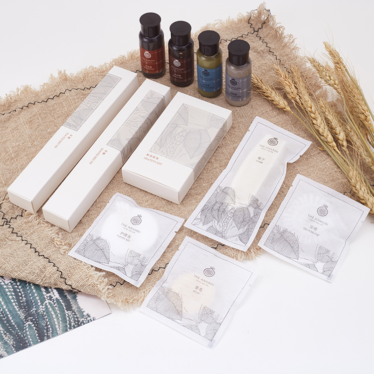 Custom Private Label Cheap Hotel Bathroom Amenities Supplies Set 5 Star Disposable Hotel Soaps and Toiletries Set