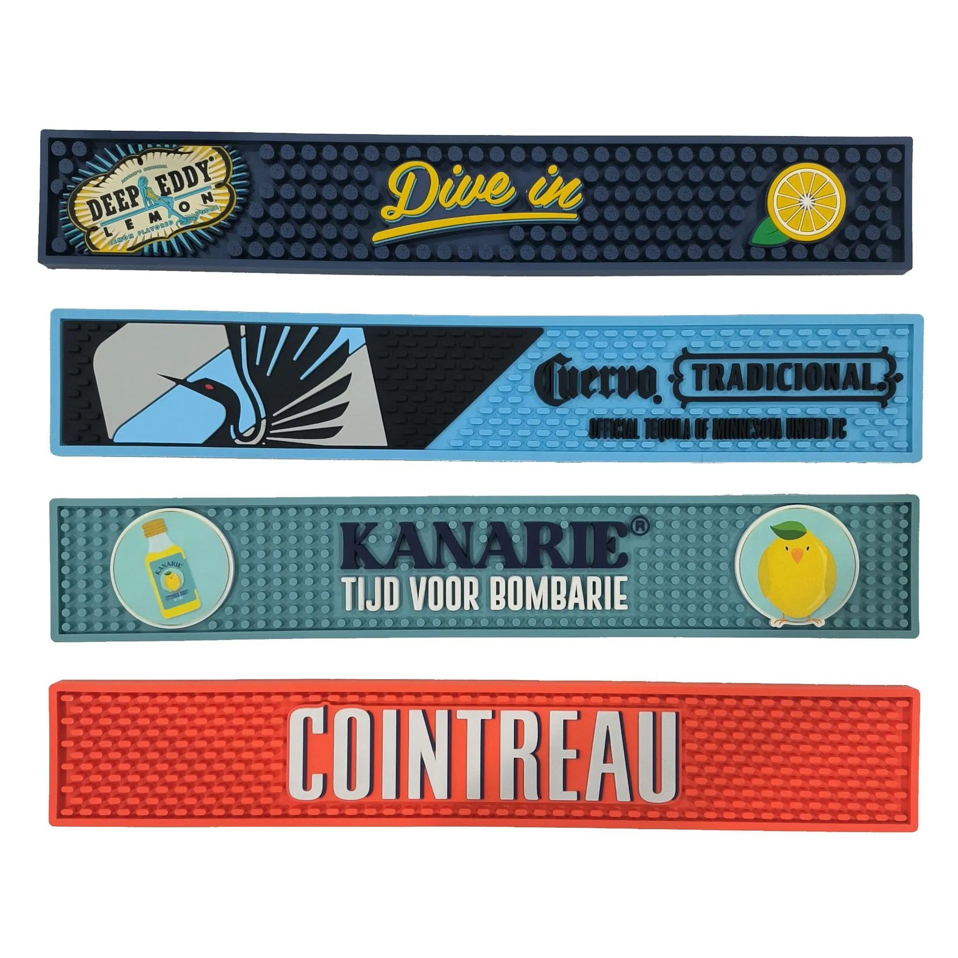 Промо противоскользящий коврик для бара из мягкого ПВХ