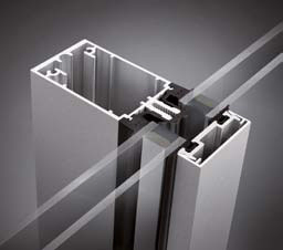 Aluminium Thermal Break Insulated Curtain Walls Frameless with Double Aluminium Building Glass Curtain Wall