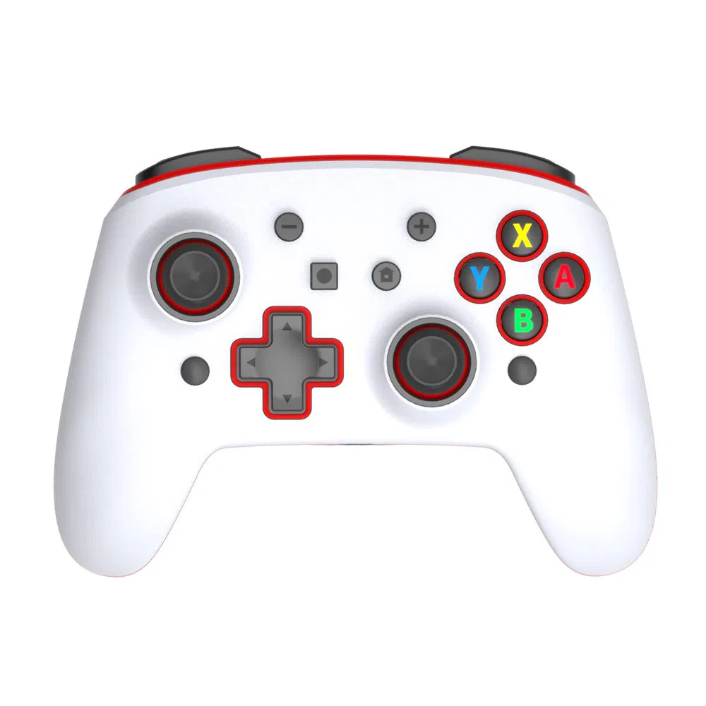 High Quality Six Axis Gamepad Colorful LED Light Wireless Game Controller for Switch Phone