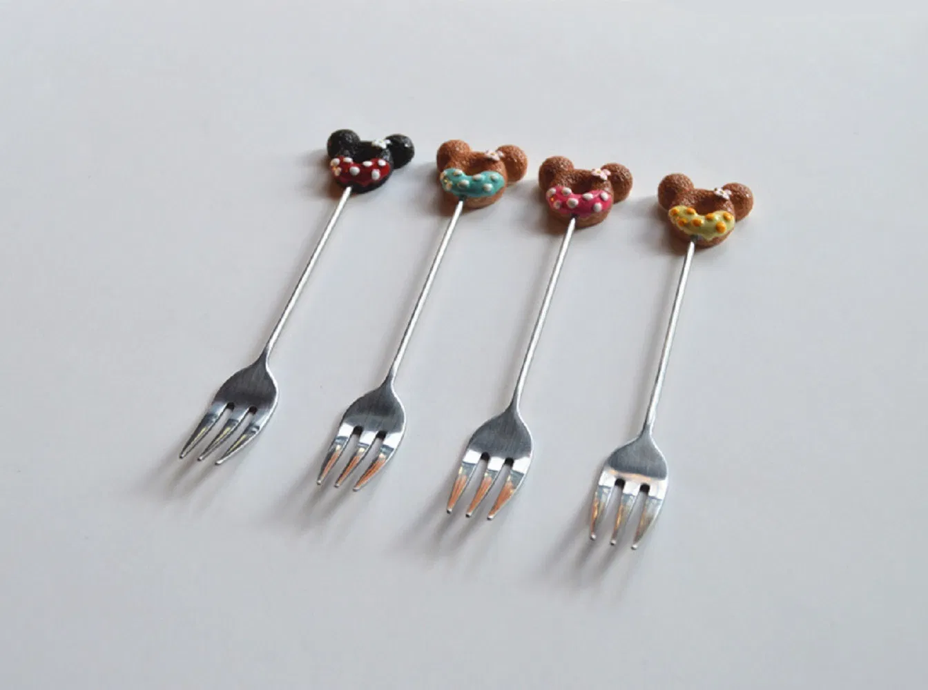 4 Pieces Multifunctional Kitchen Tools Set Stainless Steel Little Teaspoons Cute Bl18207