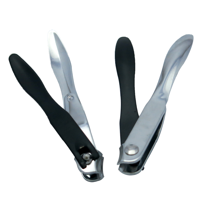 Side Blade Longer Handle Nail Clipper for Cuticle Trimming with Powder Coating (113P)