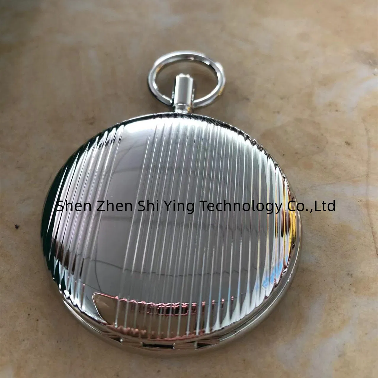 Custom Made Vintage Brass Antique Pocket Watch with Chain