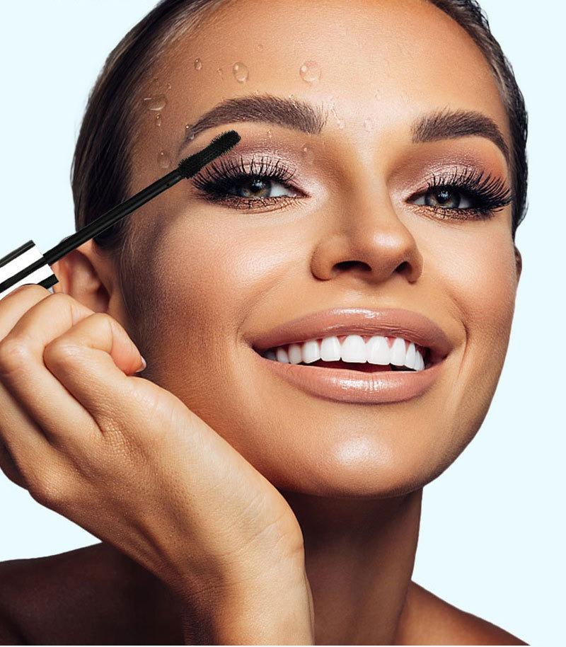 Waterproof Smudge-Proof Long Thick Curling Black Mascara Long-Lasting Thickening Cream Mascara