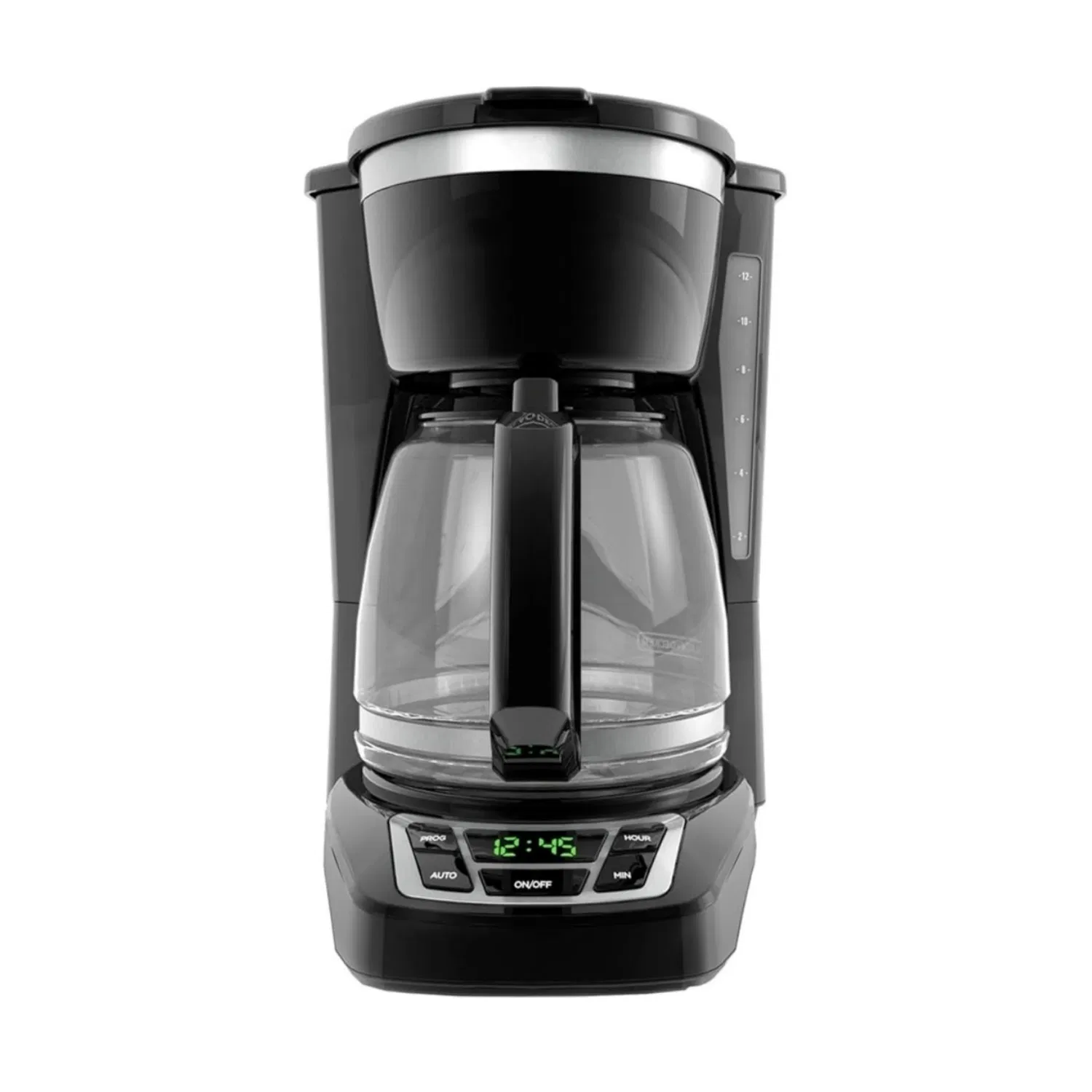 Professional 12-Cup Coffee Machine Smart Automatic Kitchen Appliances Glass Pot Coffee Maker