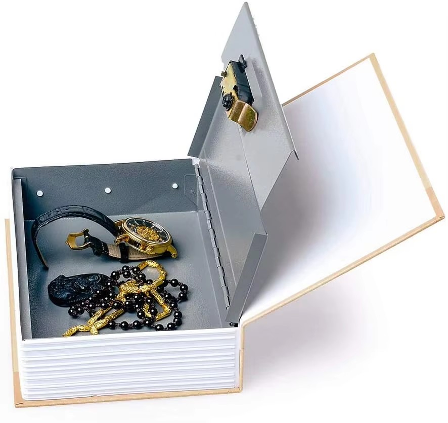 Secret Book Safe with Password Lock for Home Office Hidden Storage Security