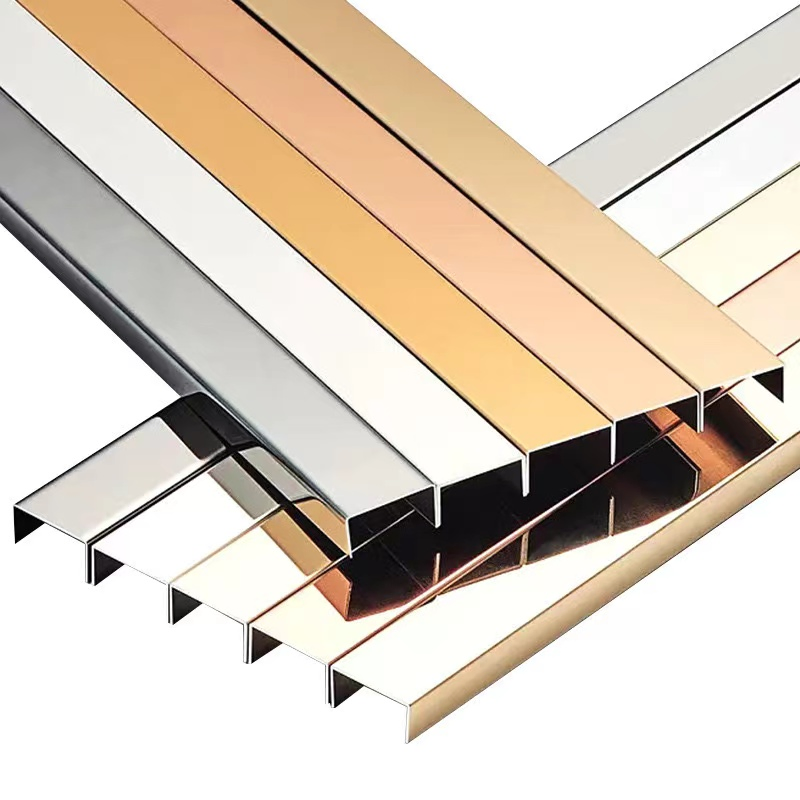 12*12*12mm Wall Corner Protectionstainless Steel U-Shaped Tile Strip Trim