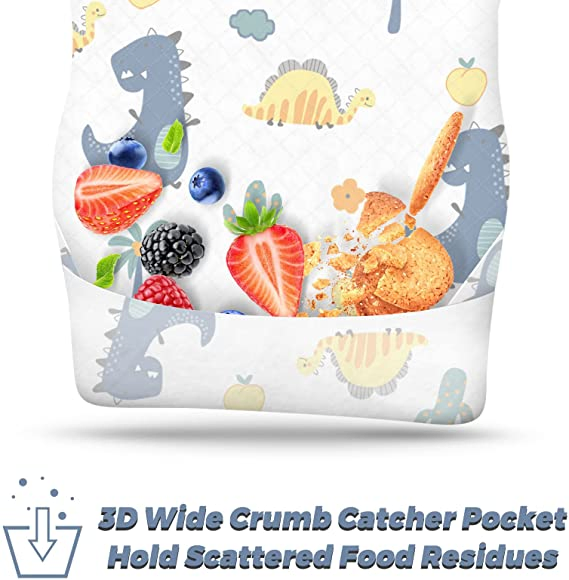 Disposable Bibs Leak-Proof Liner & Reusable Fastener Disposable Baby Bibs