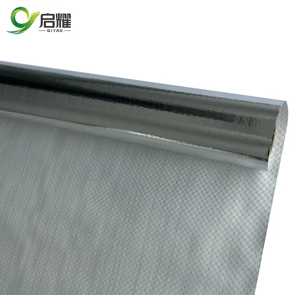 Aluminum Foil Insualtion Woven Fabric Radiant Barrier House Wraps Solid