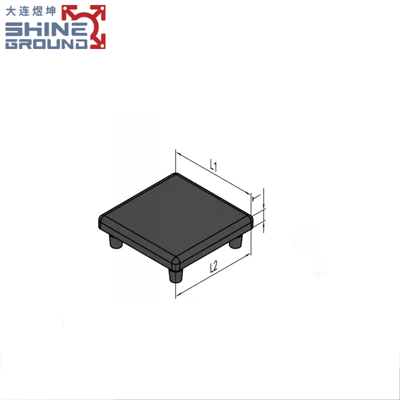 Profile Aluminum Tube End T-Slot Covers End Cap for Steel Tube 38mm
