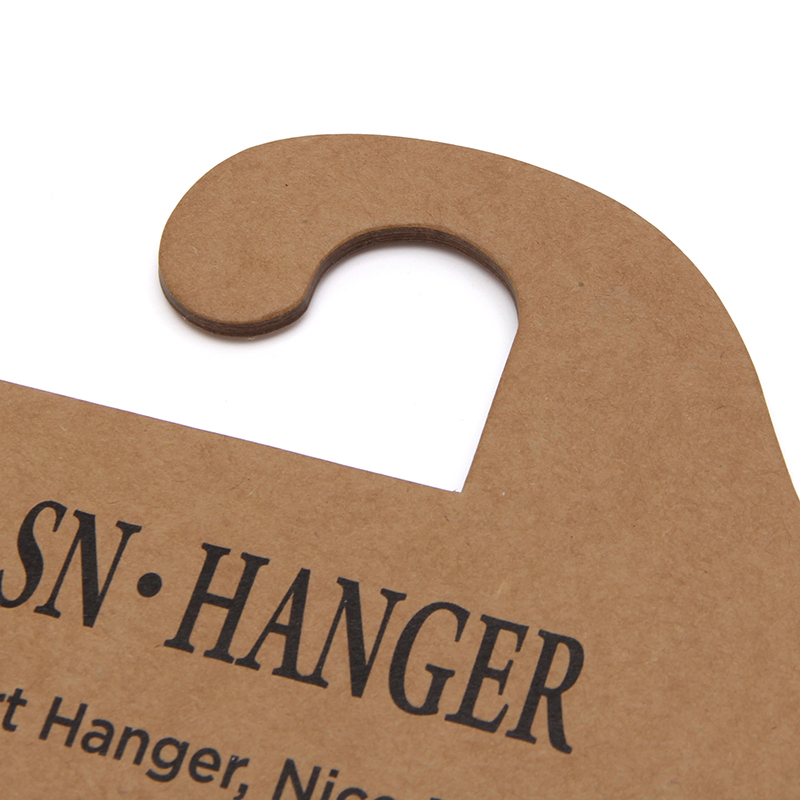 Kraft Paper Cardboard Hangers for Fashion Apparel Display with Custom Size and Logo Printing
