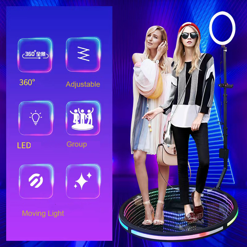 Adjustable 360 Video Booth Automatic Ratotaing 360 Instant Photo Booth