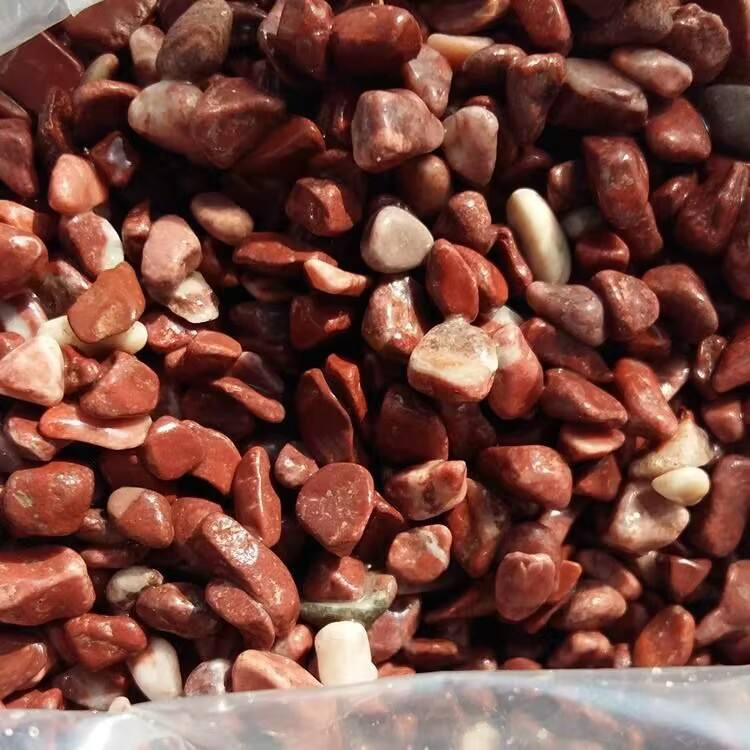 Premium Washed Stone Terrazzo in Green and Red Tones