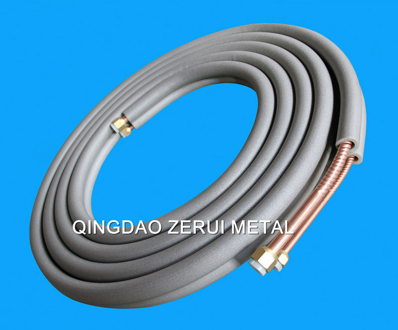 18000BTU Insulated Air Conditioner Copper Pipe Tube with Spiral Waves