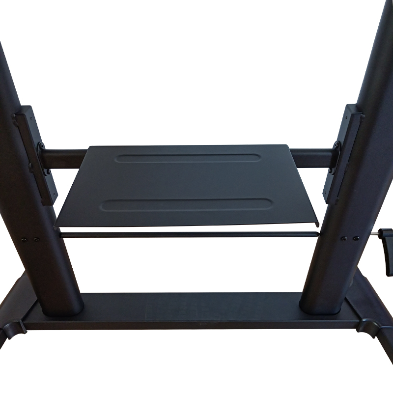 Movable Manual Height Adjustable Stand Economic Stable with 360 Degree Rotation Wheel Hot Selling Metal Universal Height Adjustable Stand LCD Mount Trolley