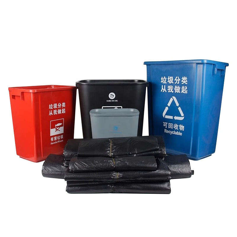 Heavy Duty Black HDPE 100L Refuse Sacks Disposable Recycle Plastic Garbage Bag