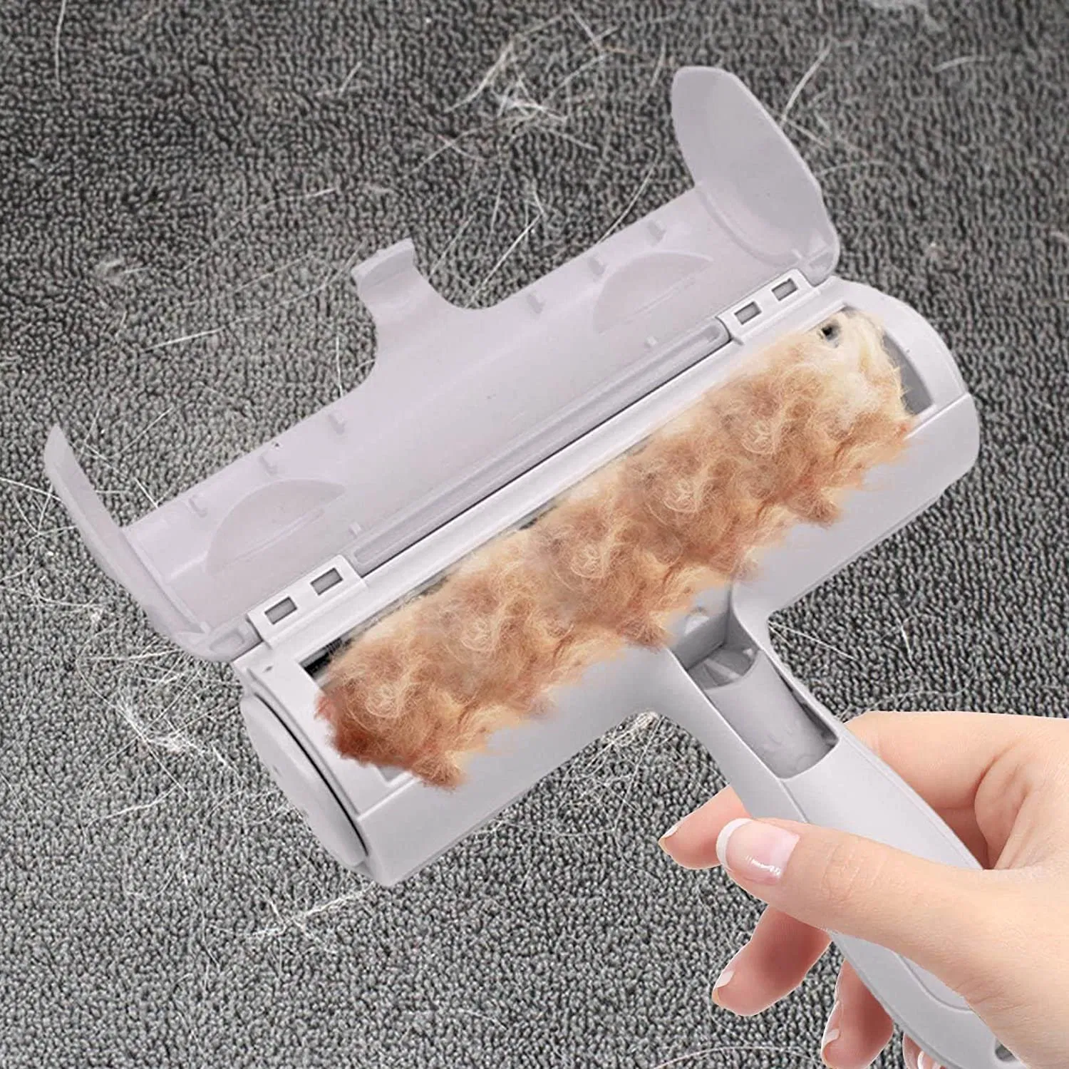 Plastic Pet Hair Remover Roller Lint Sticky Hair Brush Cleaner for Dog and Cat Sofa and Clothe Cleaner Pet Supplies Brush