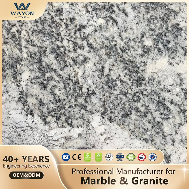Wayon Stone Hot Selling Brazilian Natural White Granite Stone Slabs Taj Mahal White Quartzite