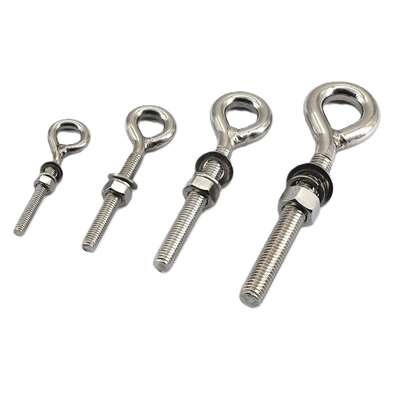 Heavy-Duty Black Eye Bolts Fastener for Safe Lifting