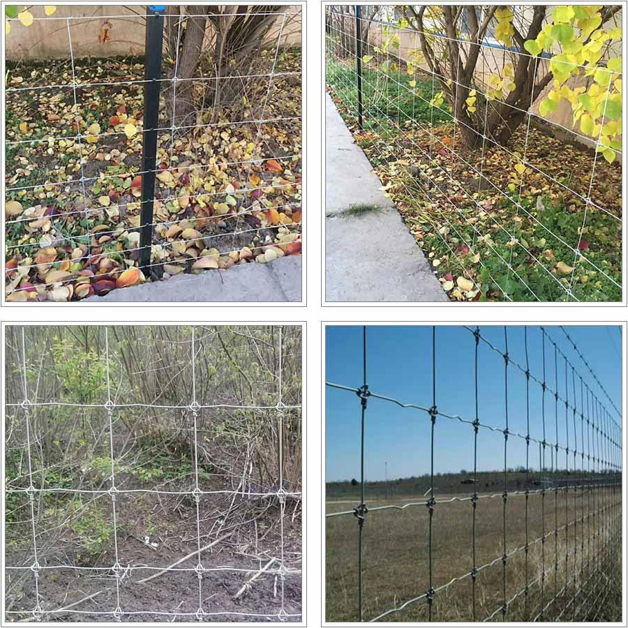 Tec-Sieve High Tensile and High Zinc 10 ga, 12.5 ga or 14 ga Fixed Knot Game Fence/Cattle Fence/Horse Fence
