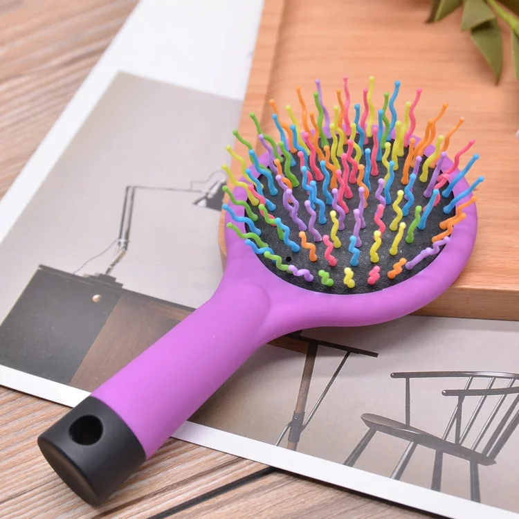 Anti-Static Rainbow Comb Hair Brush Hair Care Hair Accessories