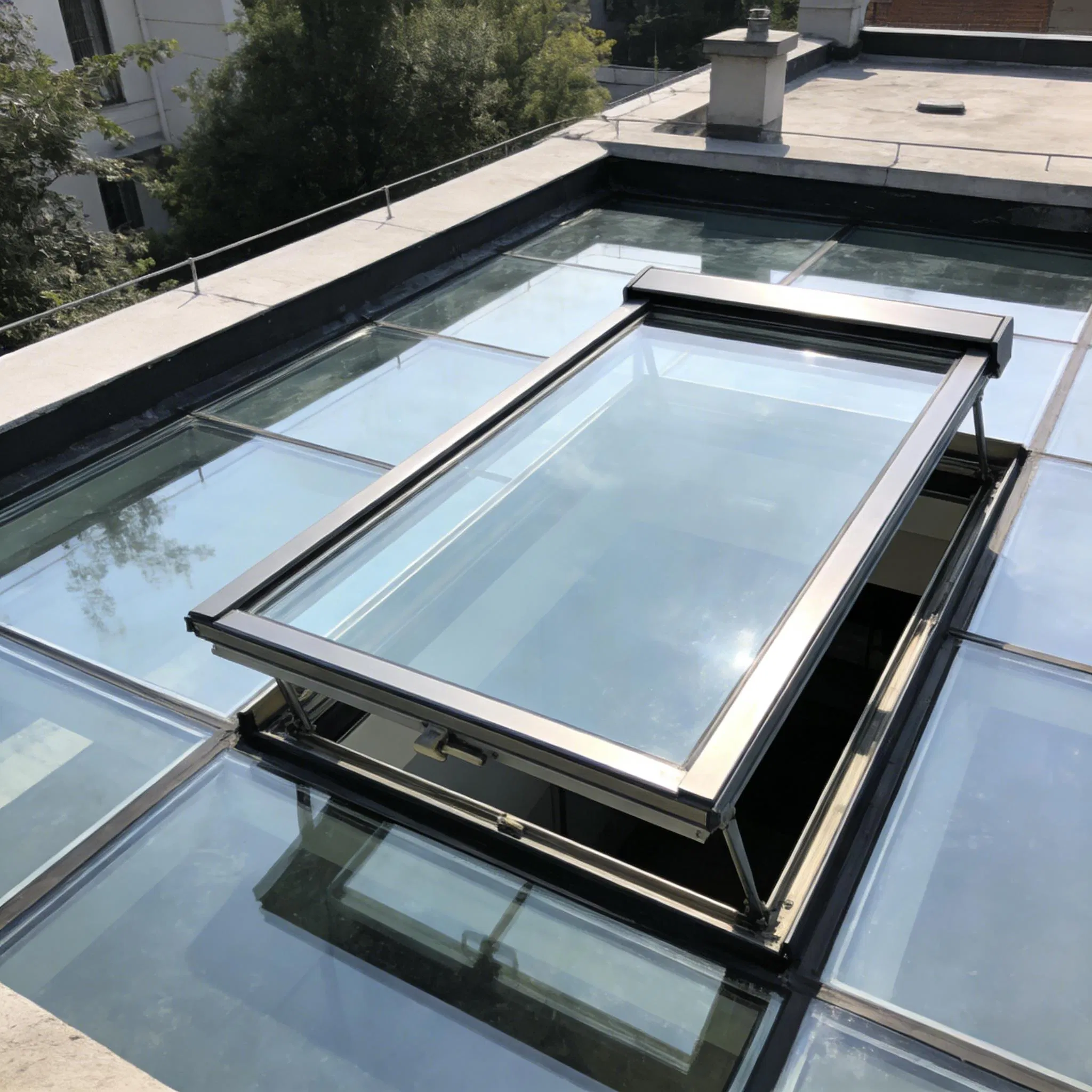 Lightweight Aluminum Alloy Sliding Skylight with Durable Anodizing