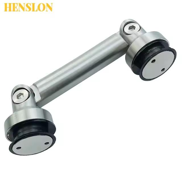 180 Degree Office Door Glass to Glass Adjustable Connector Joiner Fitting