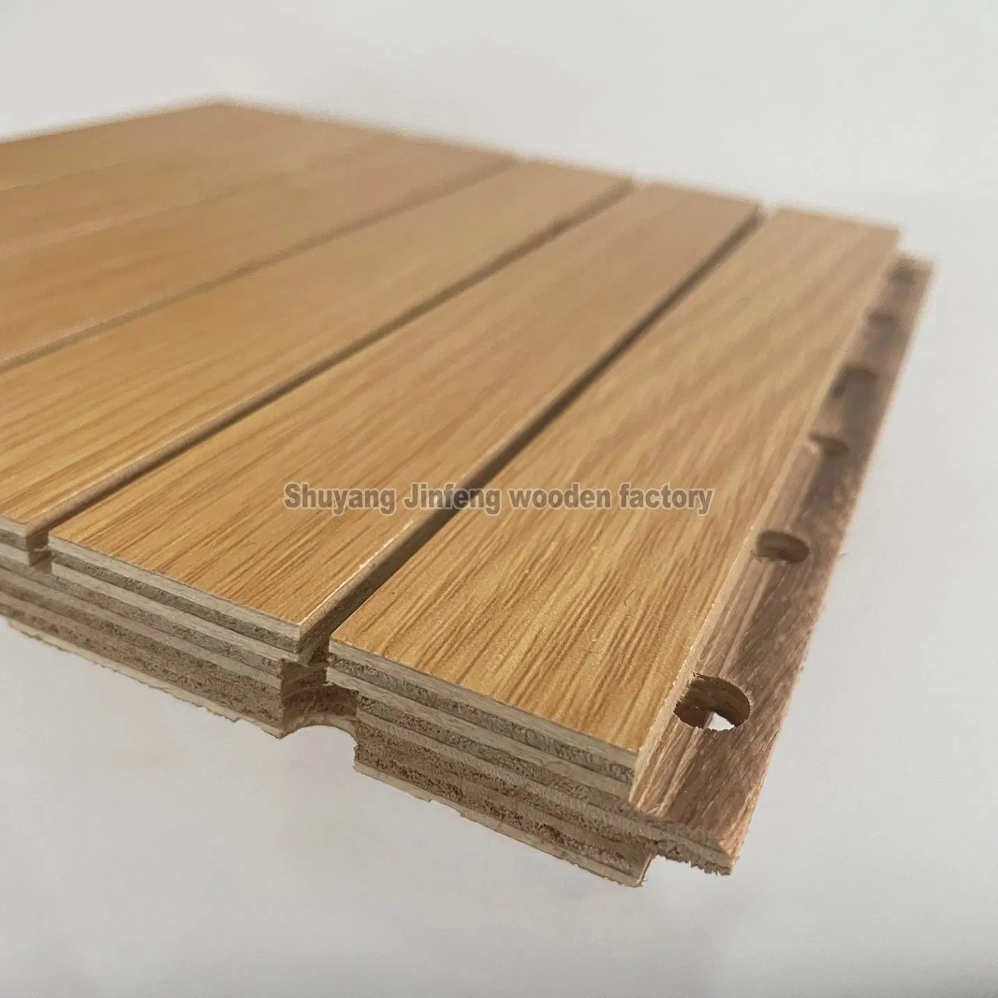 Acoustic Interior Wall Ceilings Decoration Wood Timber Grooved Soundproofing Panels