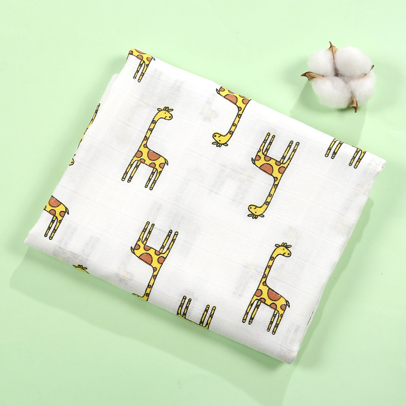 China Wholesale Muslin Swaddle 2 Layers Newborn 120*110cm Receiving Blanket 100% Cotton Swaddle