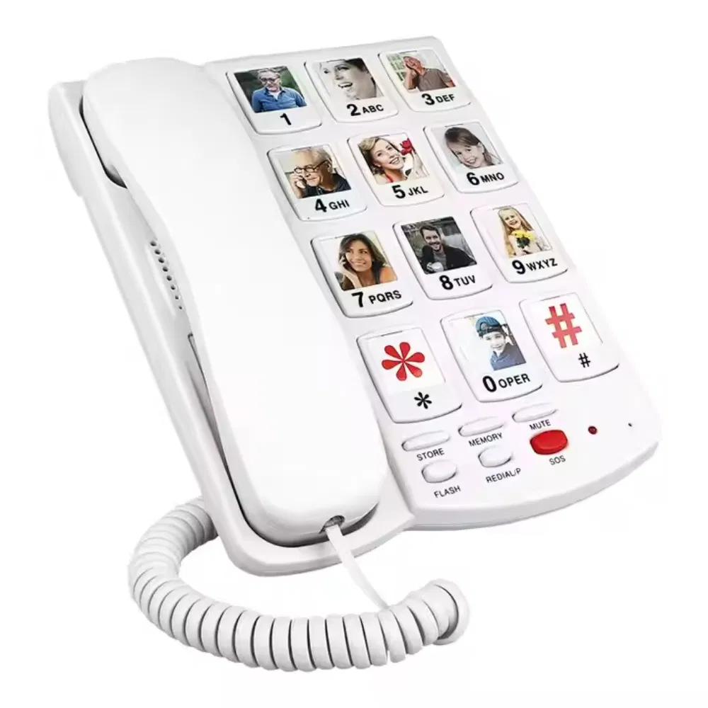 Easy-to-Use Landline Phone for Seniors with Caller ID