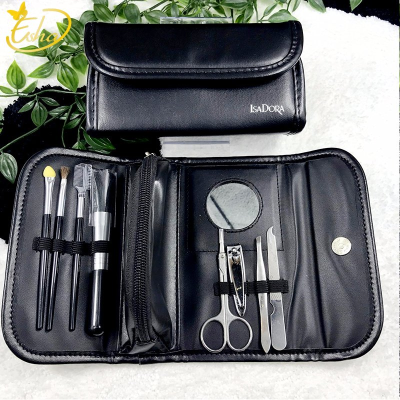 Beauty Nail Pedicure Skin Care Manicure Art Kit Eyebrow Eyelash Nails Tools with Cosmetic Bag