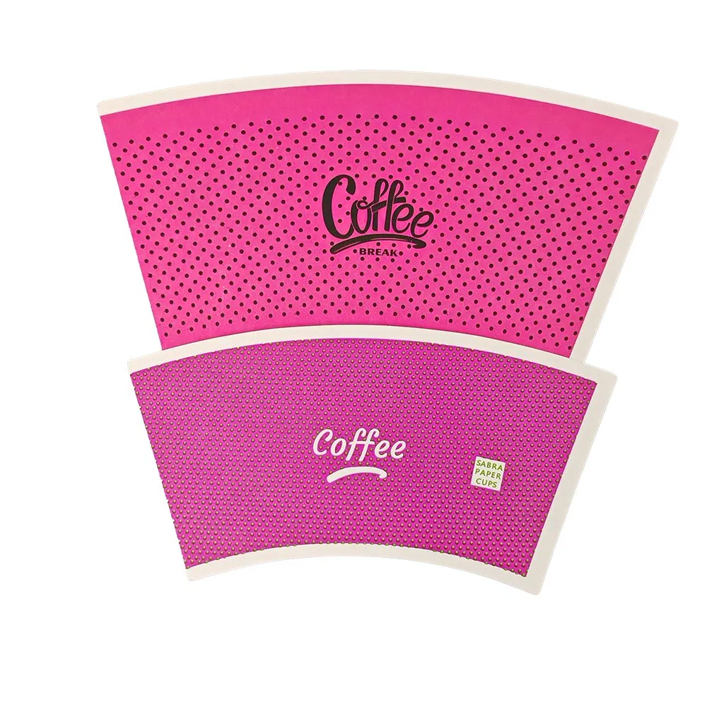 6oz White Paper Cup PE/PLA Fan Coffee Paper Cup Fans