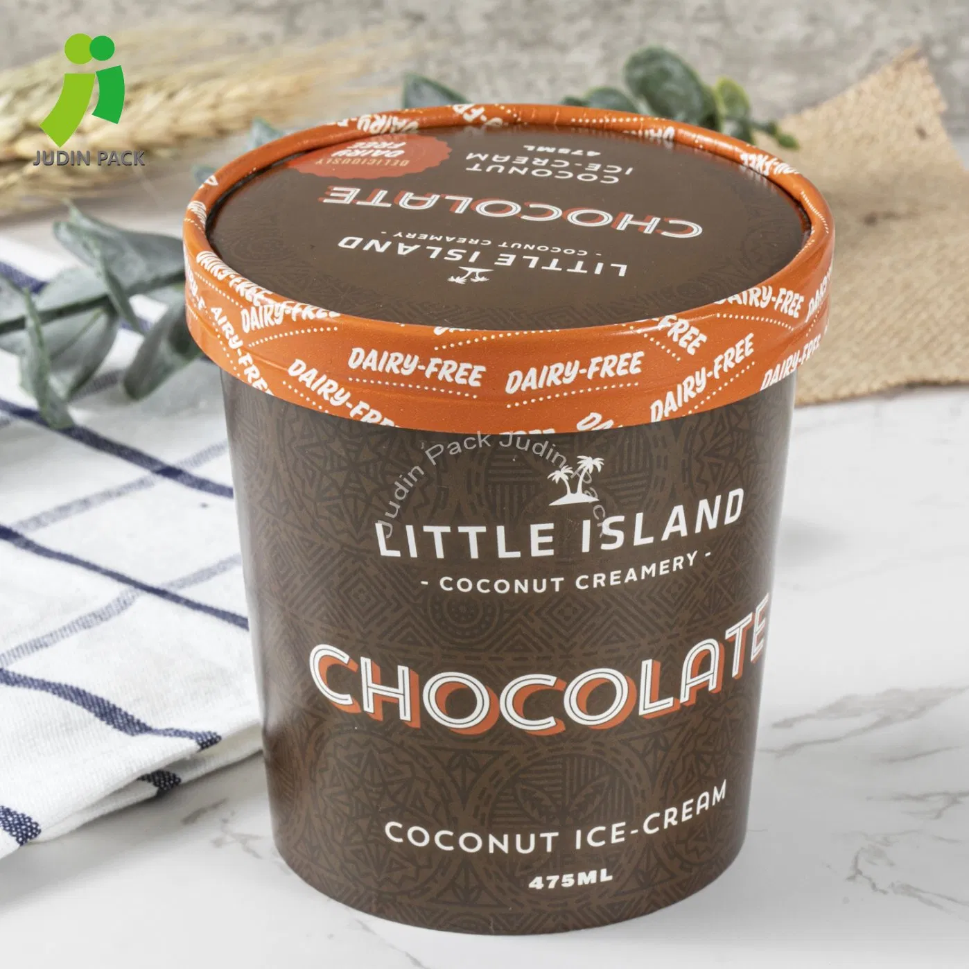 Environmentally Friendly Paper Take Away Paper Soup Cup with Customized Logo