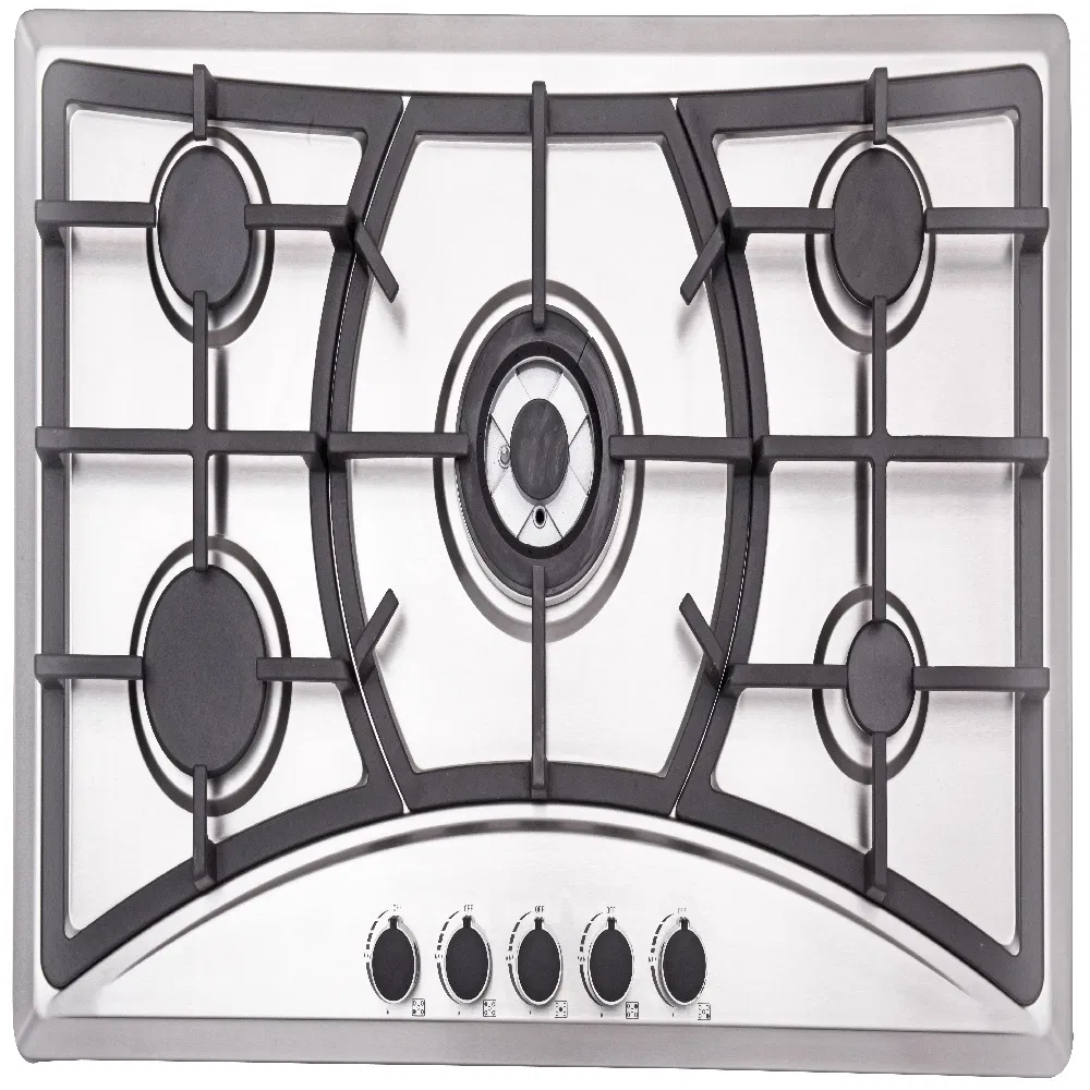 Home Appliance Built in Cookware Stainless Steel Gas Stove 5 Burner