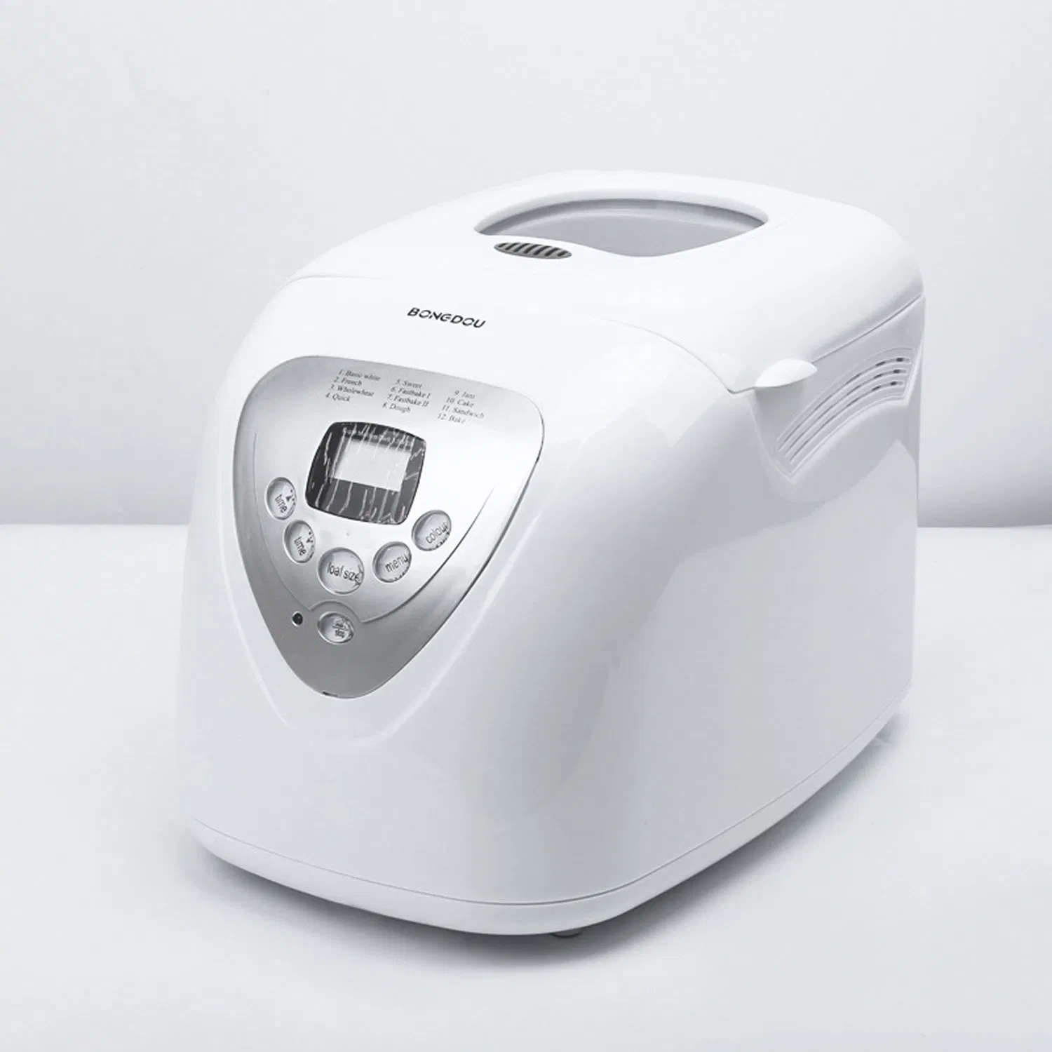 Auto Gluten-Free Setting White Breadmaker Machines Bread Maker with Nonstick Pan